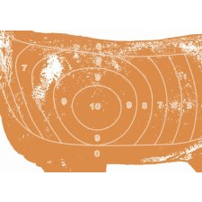 Środek tarczy rogacza stary wzór format 290 x 420 mm